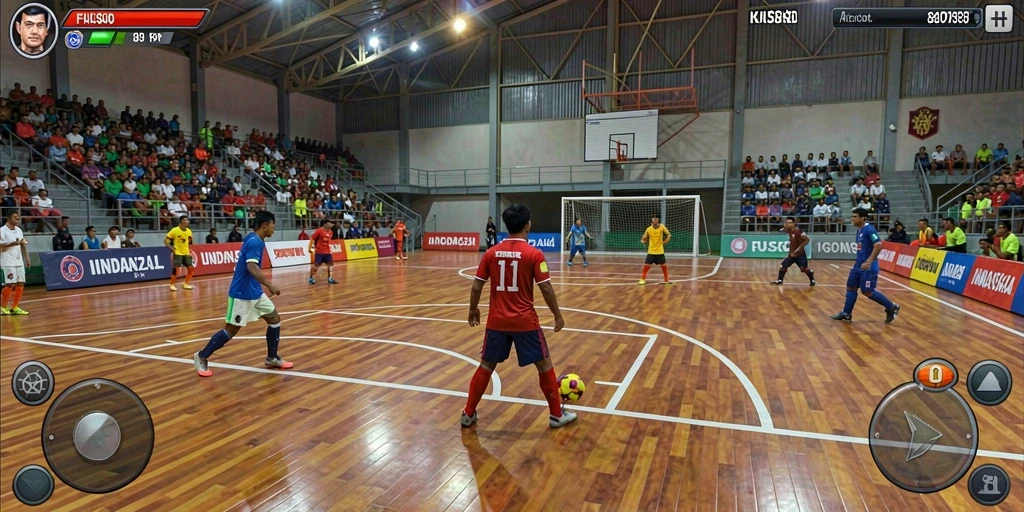 Animasi yang halus menambah keseruan permainan.