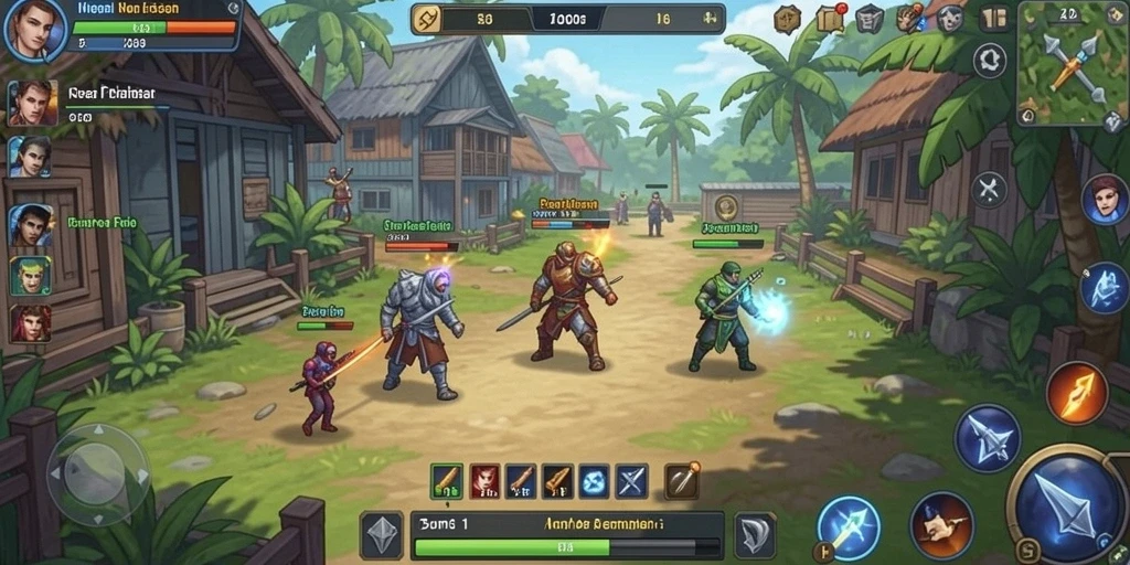 Tangkapan layar ketiga memperlihatkan fitur multiplayer saat bermain bersama teman.