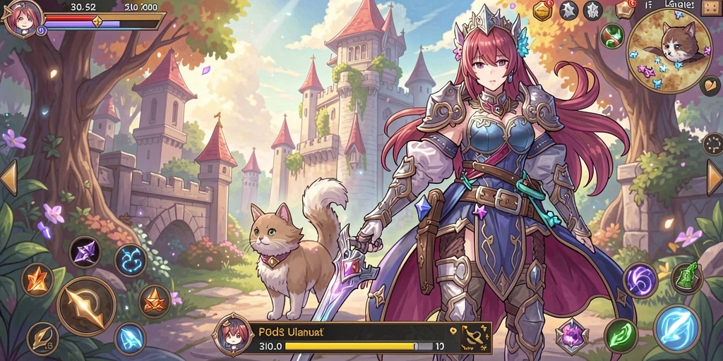 Screenshot menunjukkan fitur interaksi dalam game.