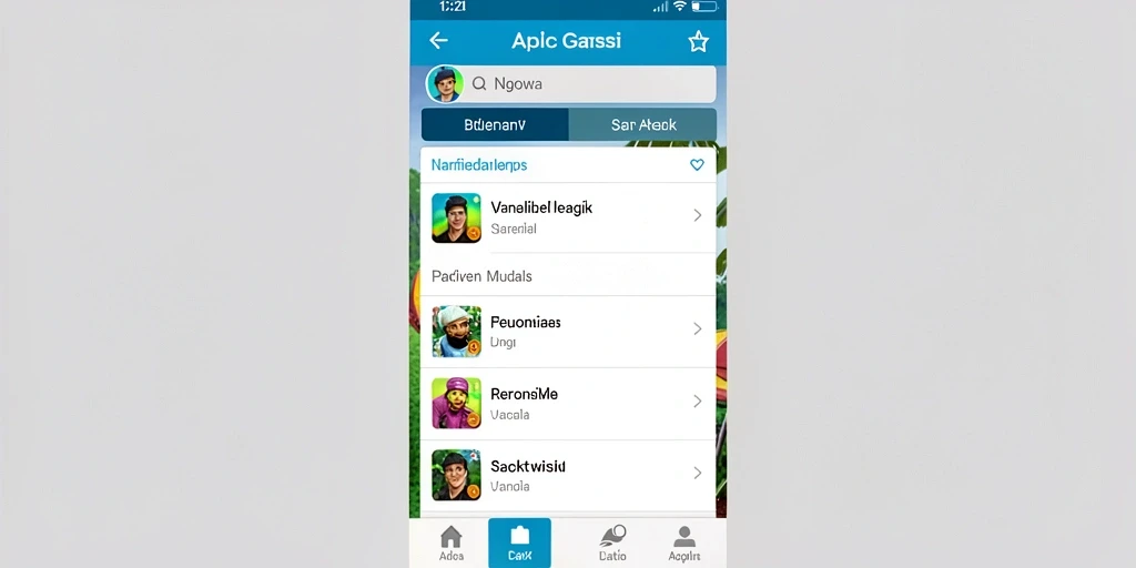 Screenshot menunjukkan interaksi antar pemain dalam game.