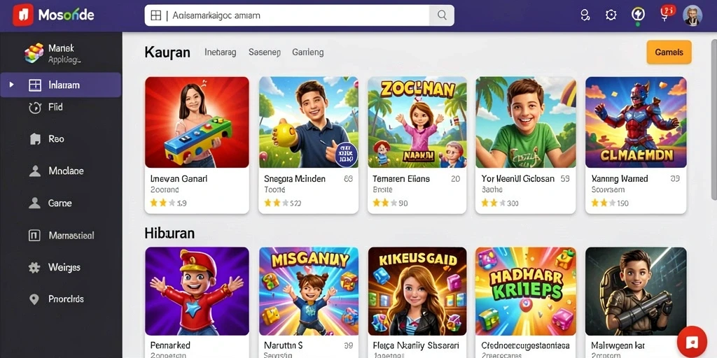 Berbagai pilihan permainan yang bisa dinikmati semua orang.