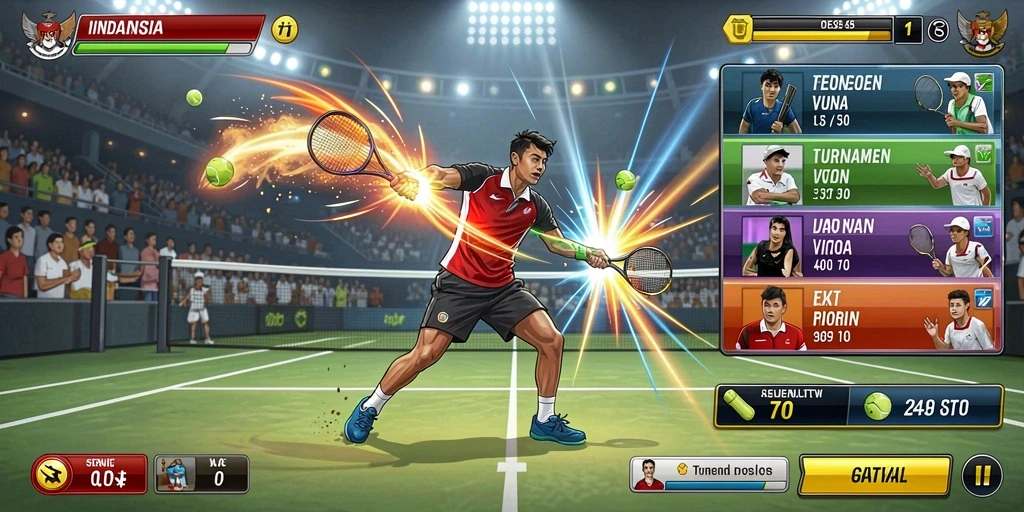 Level menantang yang harus diselesaikan dalam game.