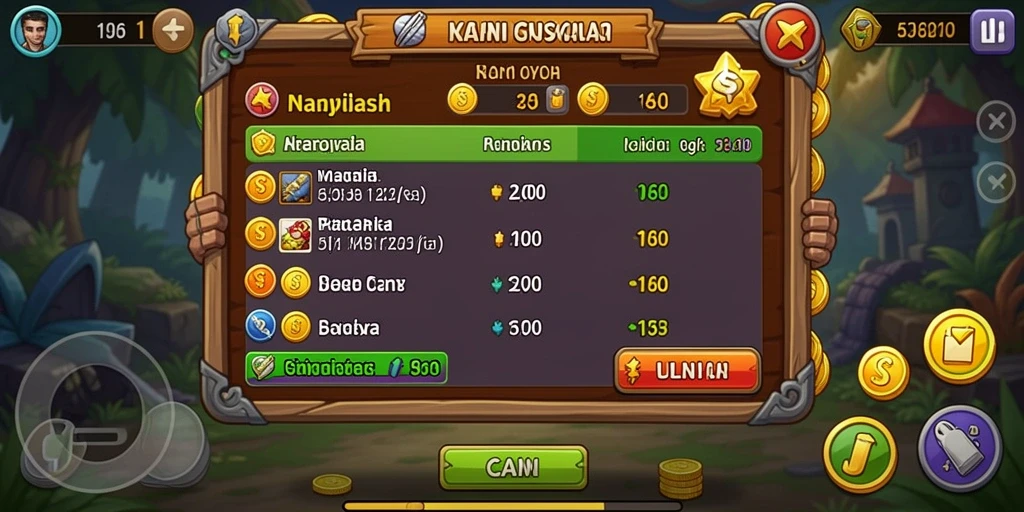 Visual misi yang menegangkan dan interaktif.